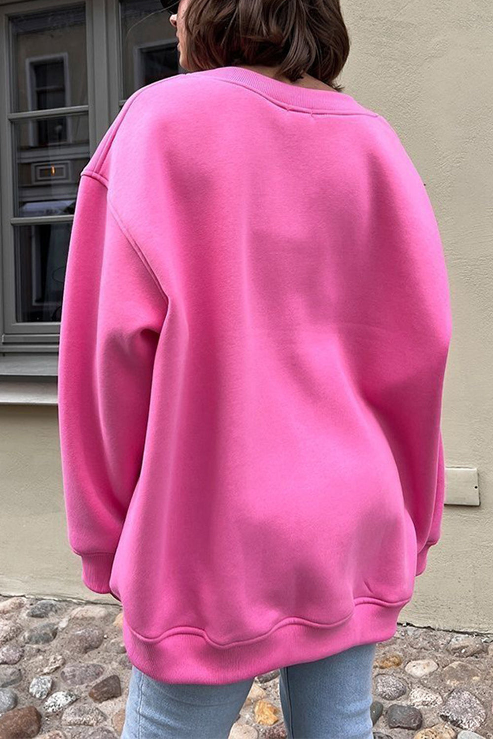 Oversized Fit Round Neck Sweatshirt