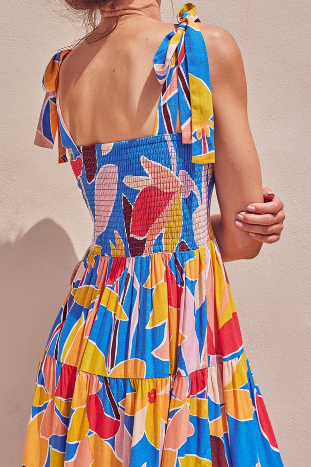 Bold Smocked Tiered Dress - Quelle's BoutiQue