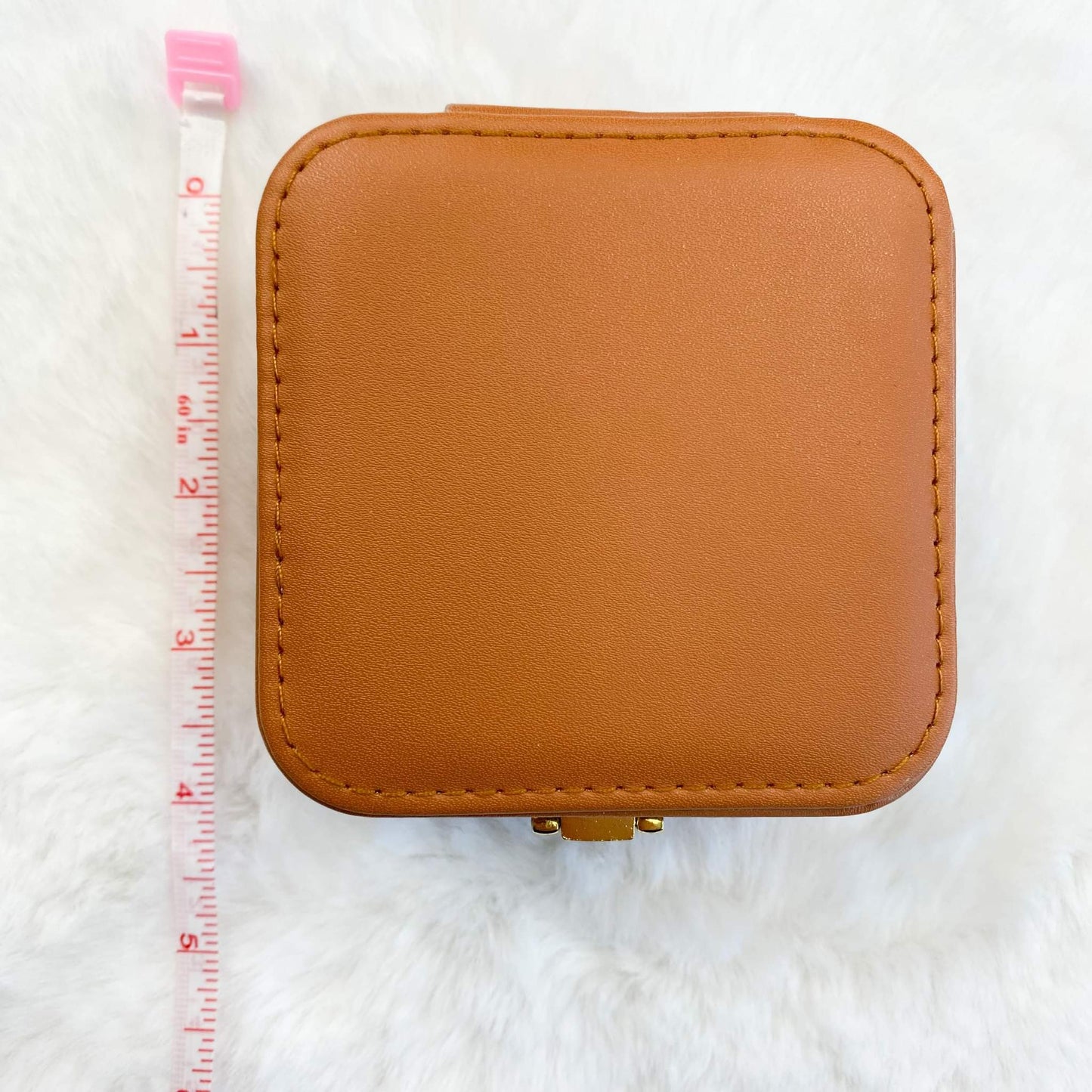 Clasp Closure Square Travel Jewelry Case - Quelle's BoutiQue