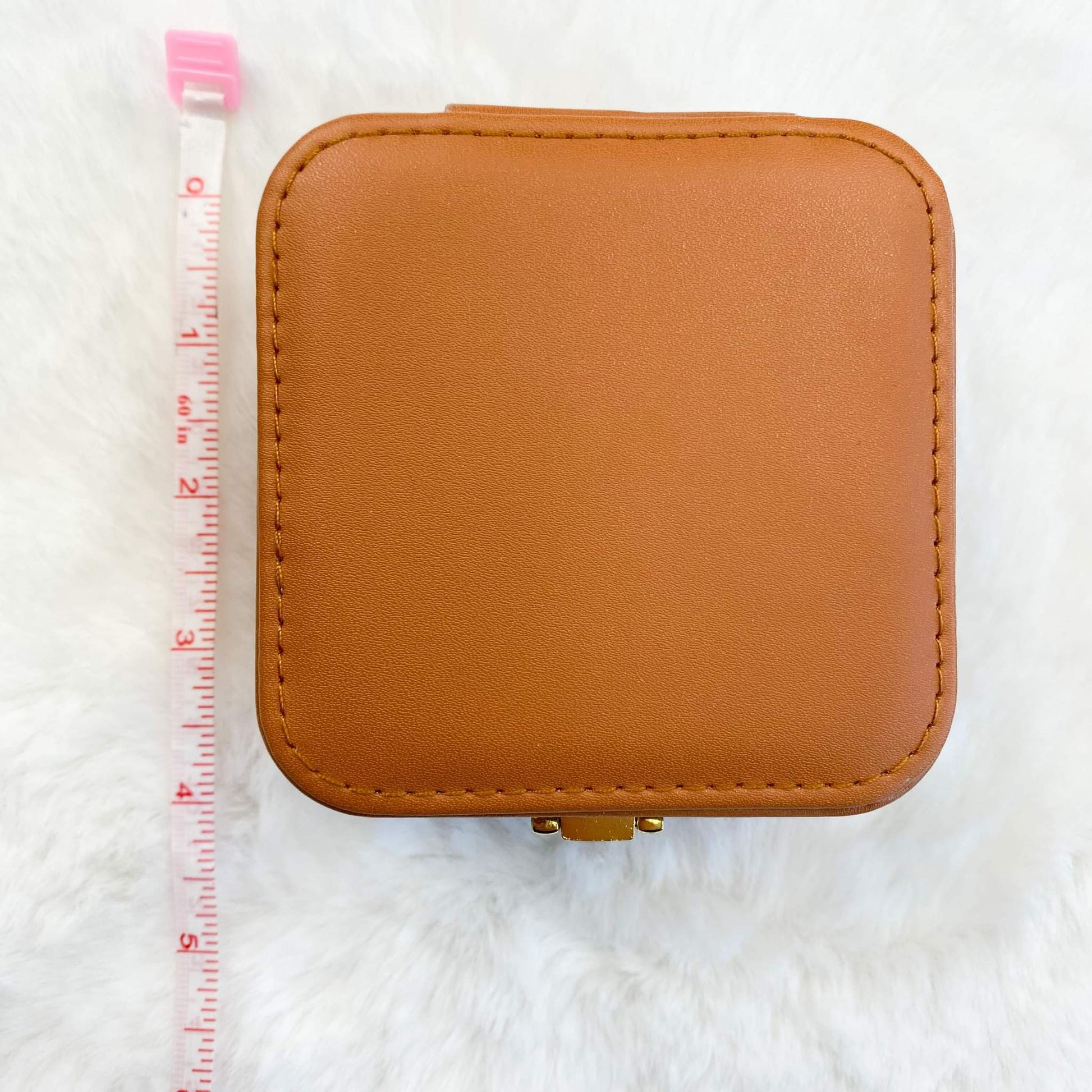 Clasp Closure Square Travel Jewelry Case - Quelle's BoutiQue