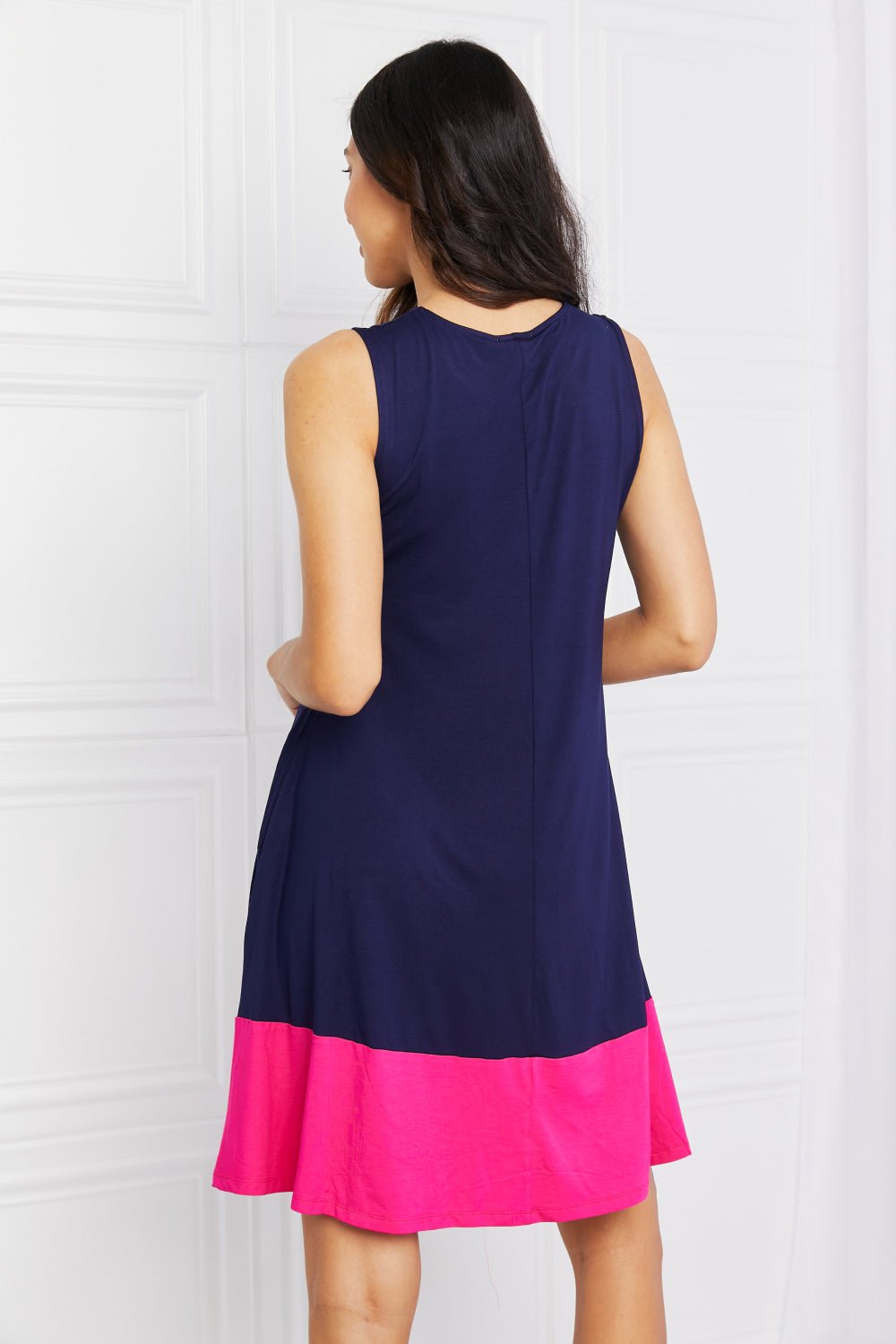 Color Block Sleeveless Mini Dress - Quelle's BoutiQue