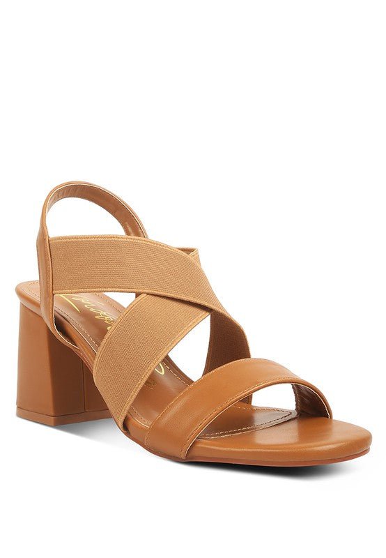 Comfort Strappy Block Heel Sandals - Quelle's BoutiQue