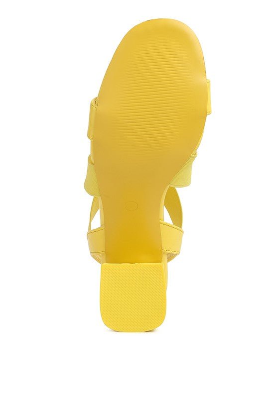 Comfort Strappy Block Heel Sandals - Quelle's BoutiQue