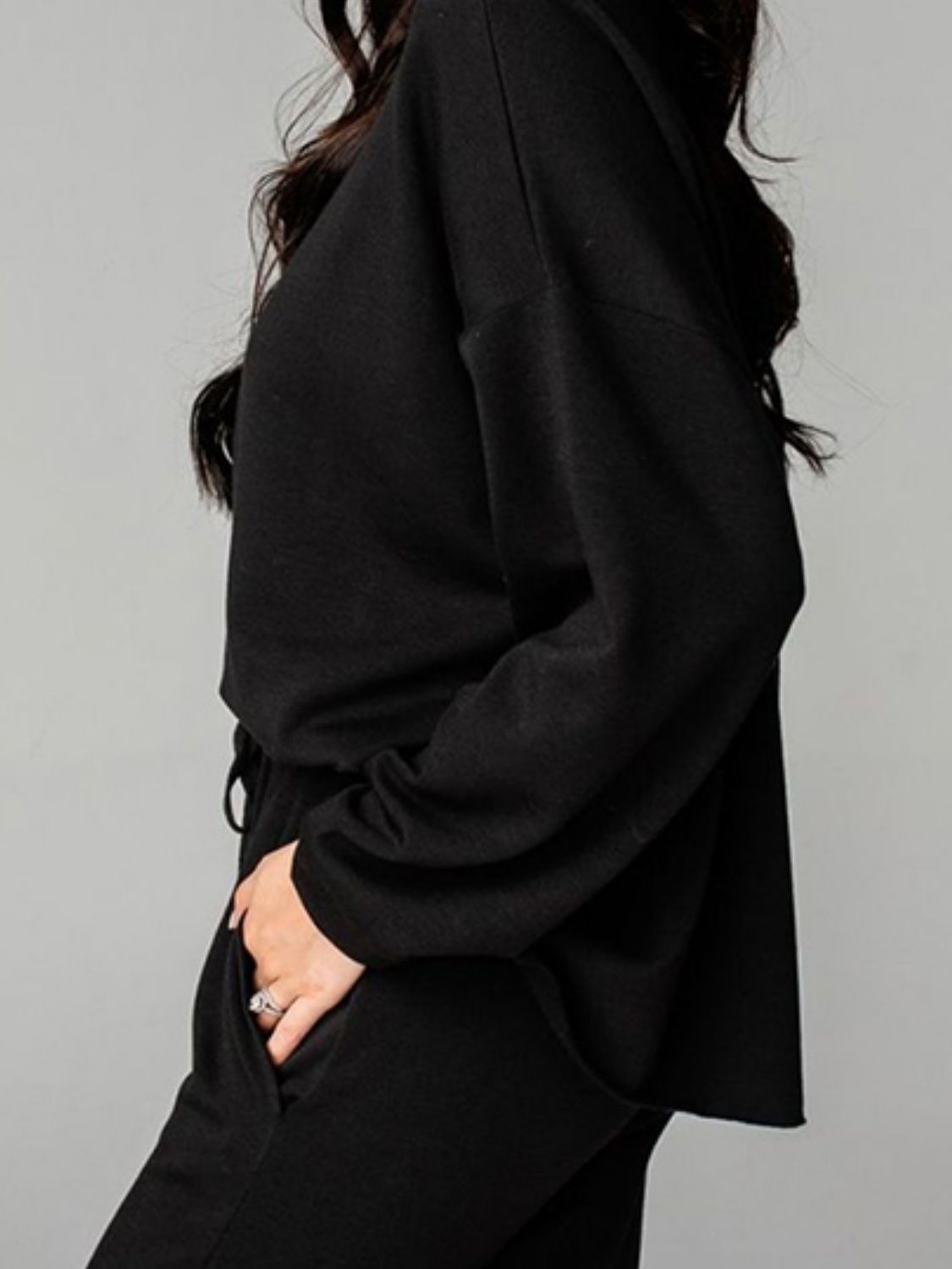 Distressed Sweatshirt and Joggers Set - Quelle's BoutiQue