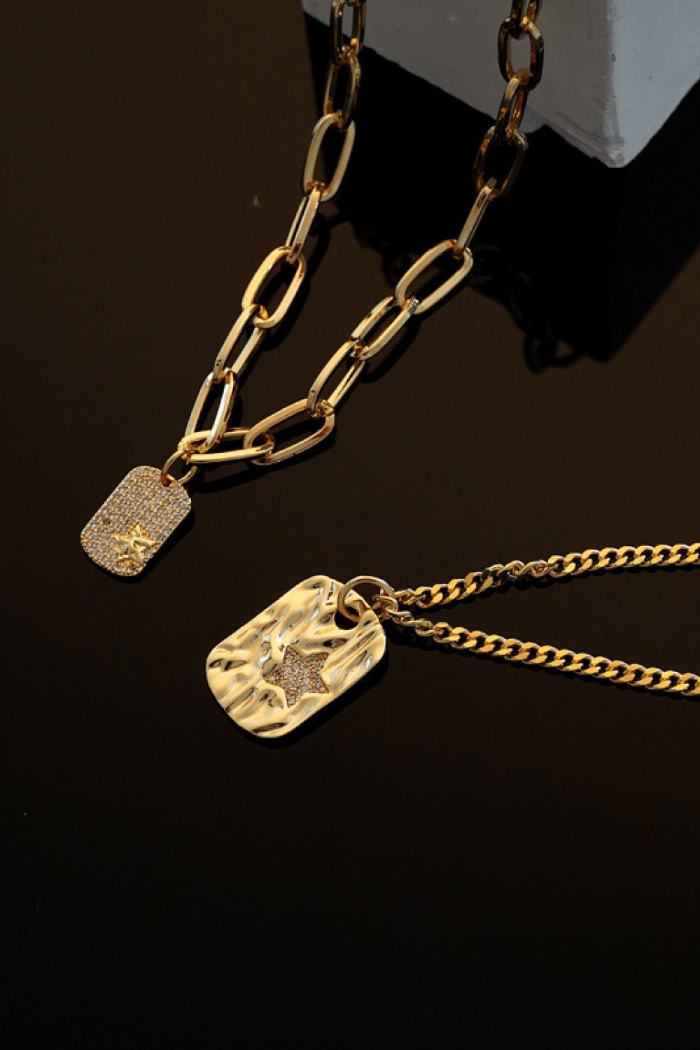 Double Chain Pendant Necklace - Quelle's BoutiQue