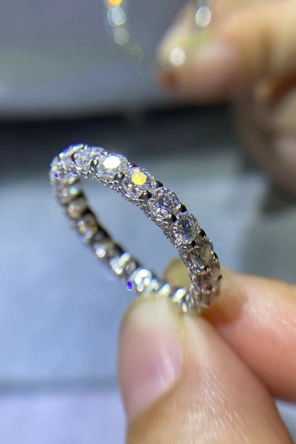 Eternity Moissanite Ring - Quelle's BoutiQue