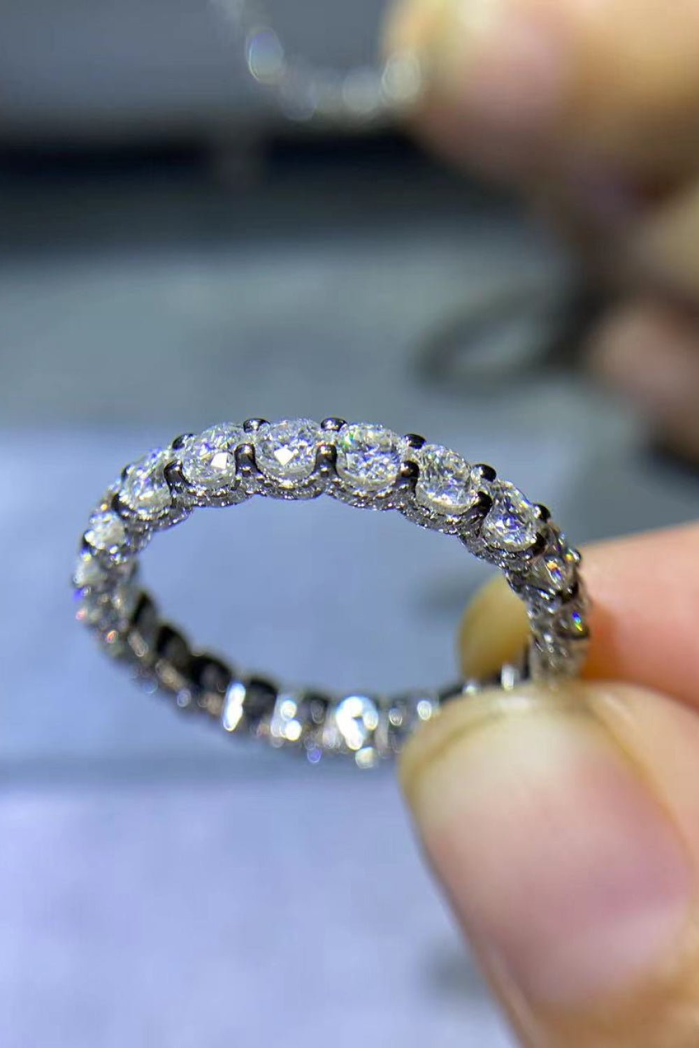 Eternity Moissanite Ring - Quelle's BoutiQue