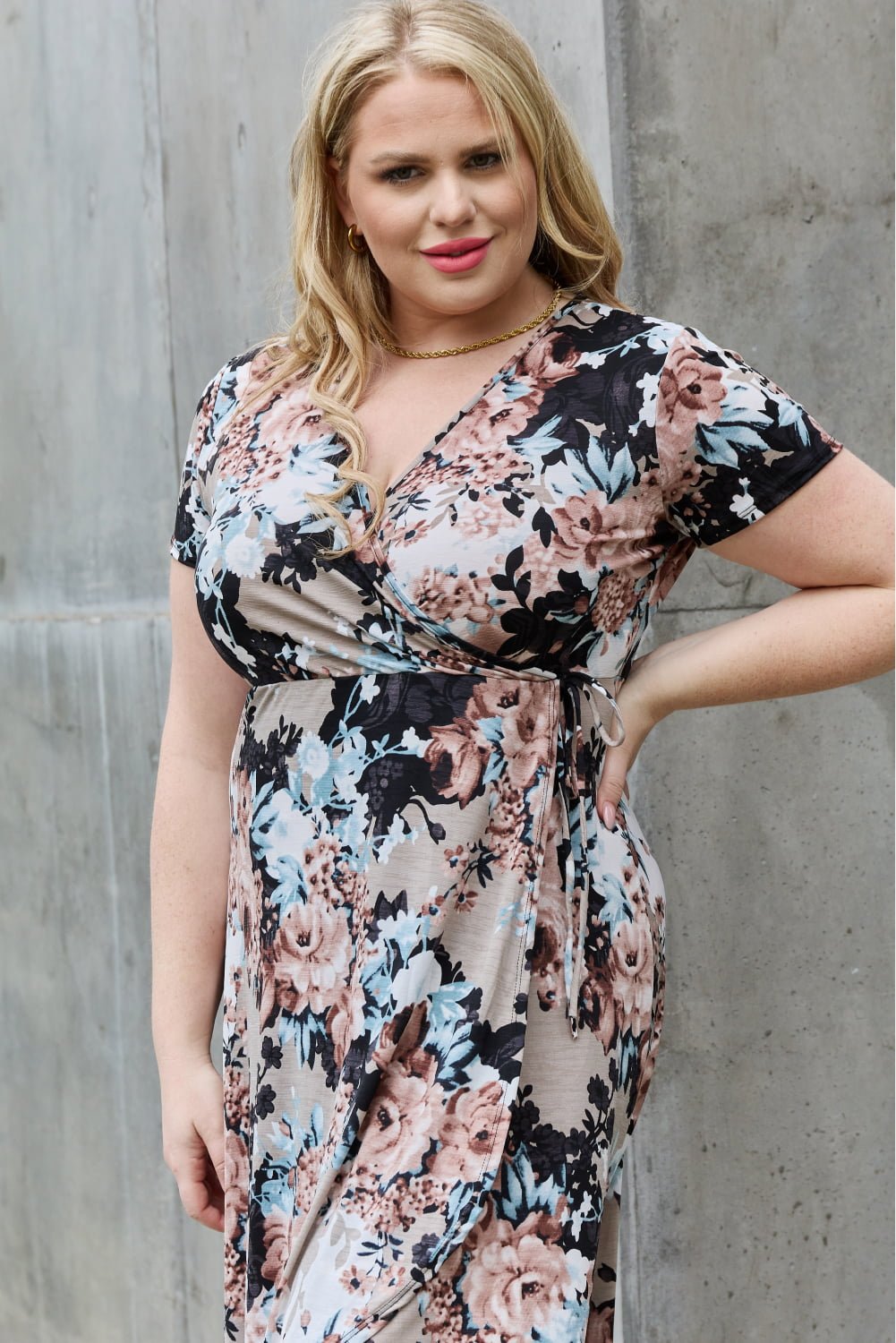 Floral Maxi Wrap Dress - Quelle's BoutiQue