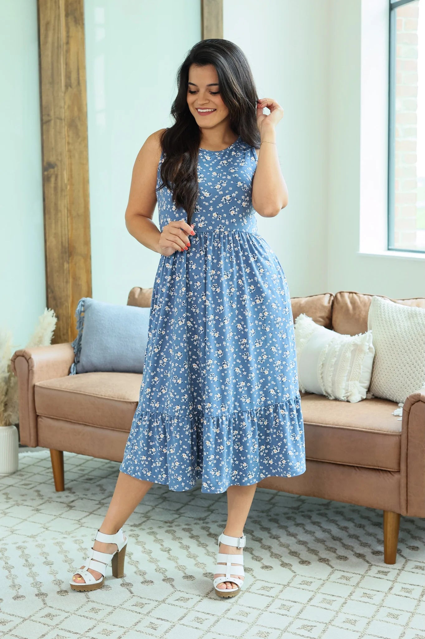 Floral Tank Dress - Quelle's BoutiQue