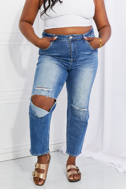 High Rise Relaxed Jeans - Quelle's BoutiQue