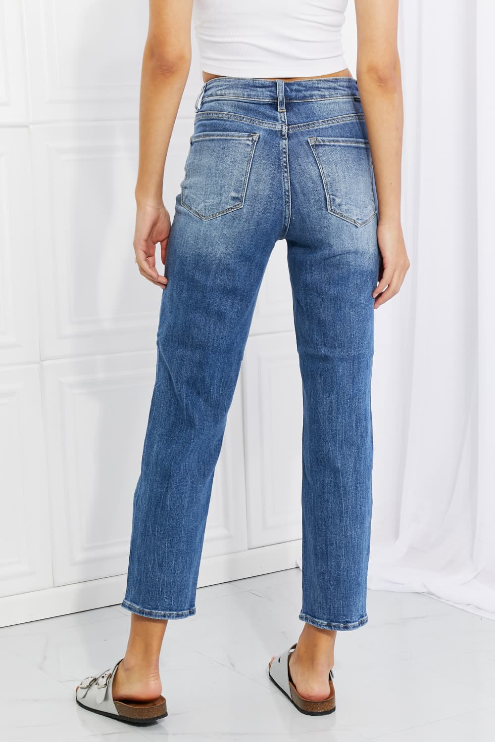 High Rise Relaxed Jeans - Quelle's BoutiQue
