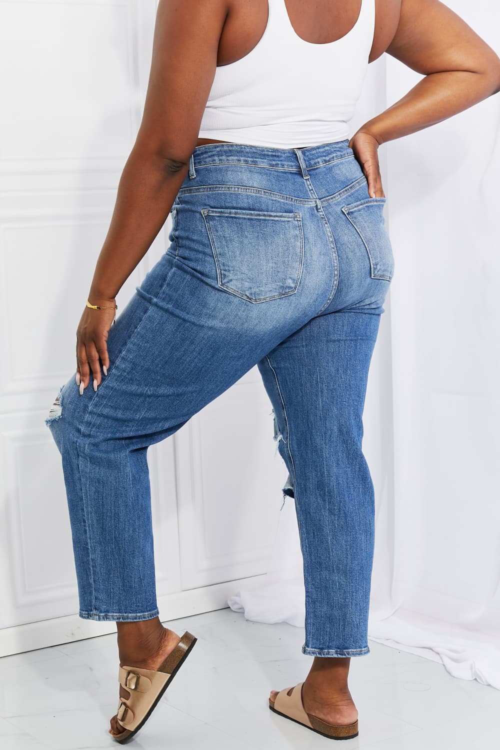 High Rise Relaxed Jeans - Quelle's BoutiQue