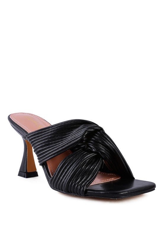 Knot Strap Slide Sandals - Quelle's BoutiQue