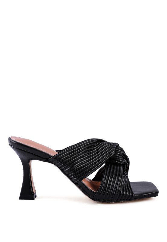 Knot Strap Slide Sandals - Quelle's BoutiQue