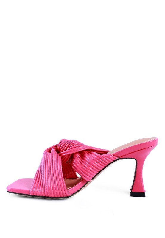 Knot Strap Slide Sandals - Quelle's BoutiQue