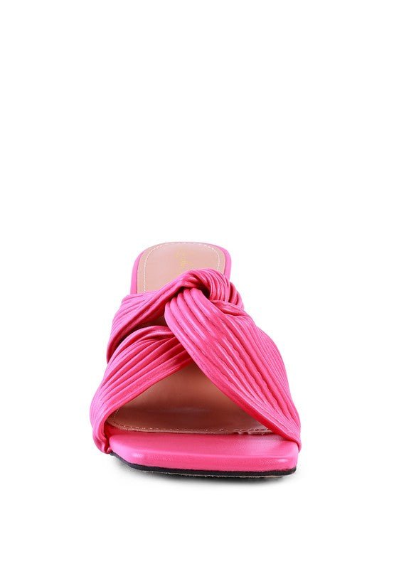 Knot Strap Slide Sandals - Quelle's BoutiQue