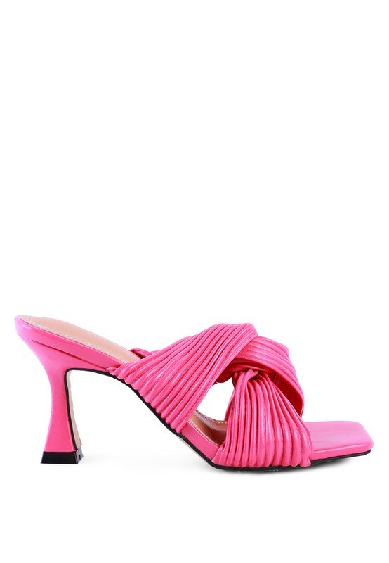 Knot Strap Slide Sandals - Quelle's BoutiQue