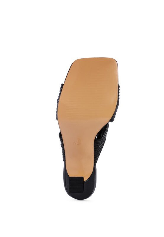 Knot Strap Slide Sandals - Quelle's BoutiQue