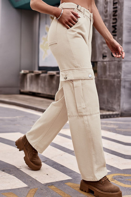Loose Fit Cargo Pants - Quelle's BoutiQue
