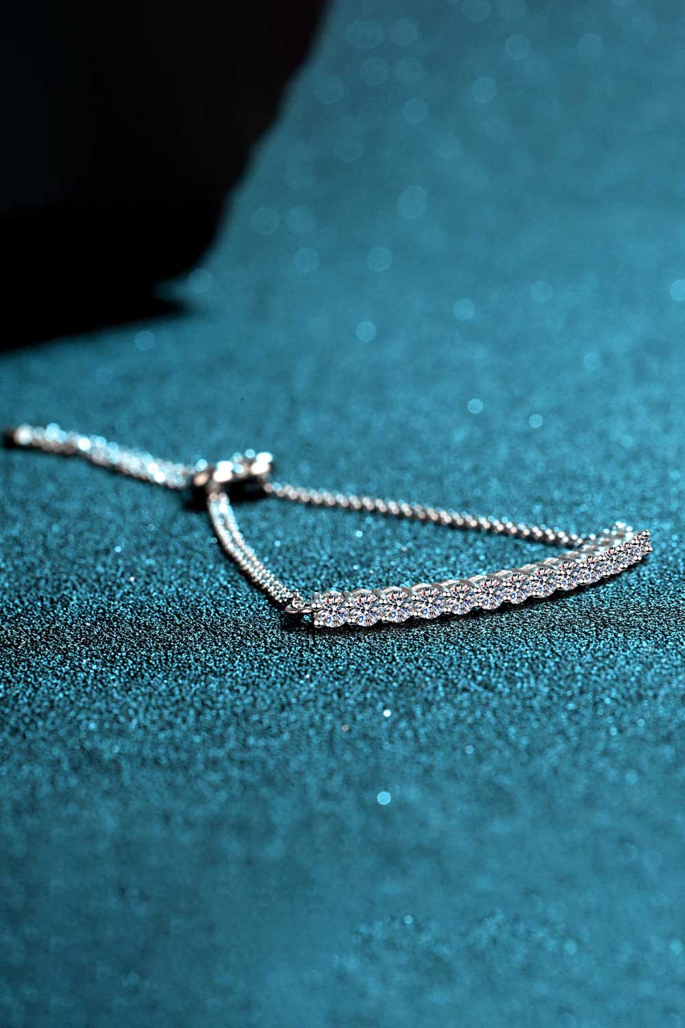 Moissanite Sterling Silver Bracelet - Quelle's BoutiQue