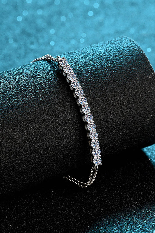 Moissanite Sterling Silver Bracelet - Quelle's BoutiQue