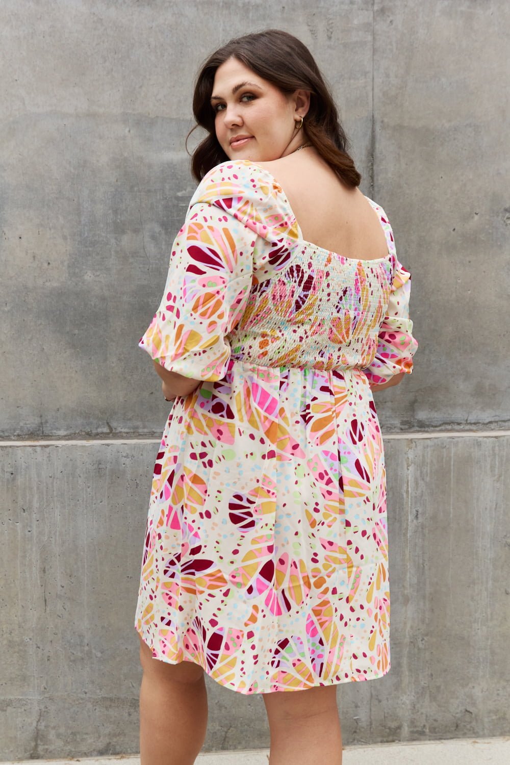 Multi-Print Floral Mini Dress - Quelle's BoutiQue