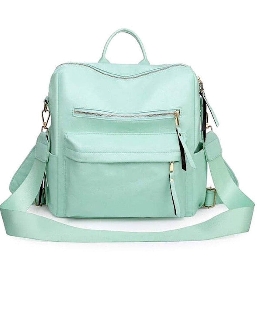 Pastel Multi Zip Backpack - Quelle's BoutiQue