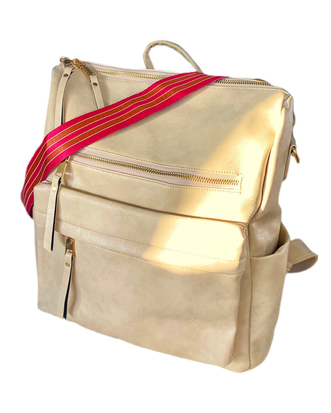 Pastel Multi Zip Backpack - Quelle's BoutiQue