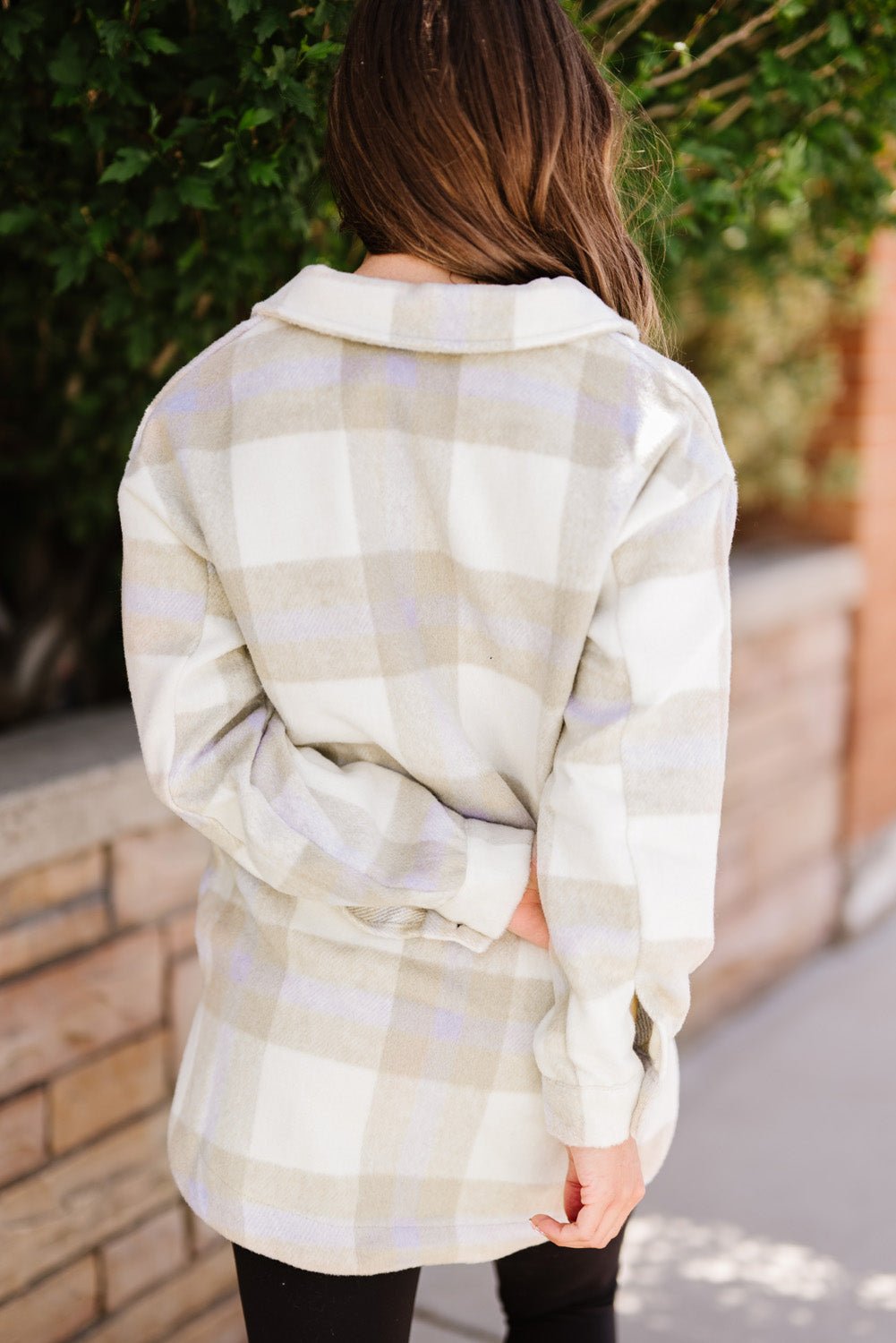 Plaid Front Pocket Jacket - Quelle's BoutiQue