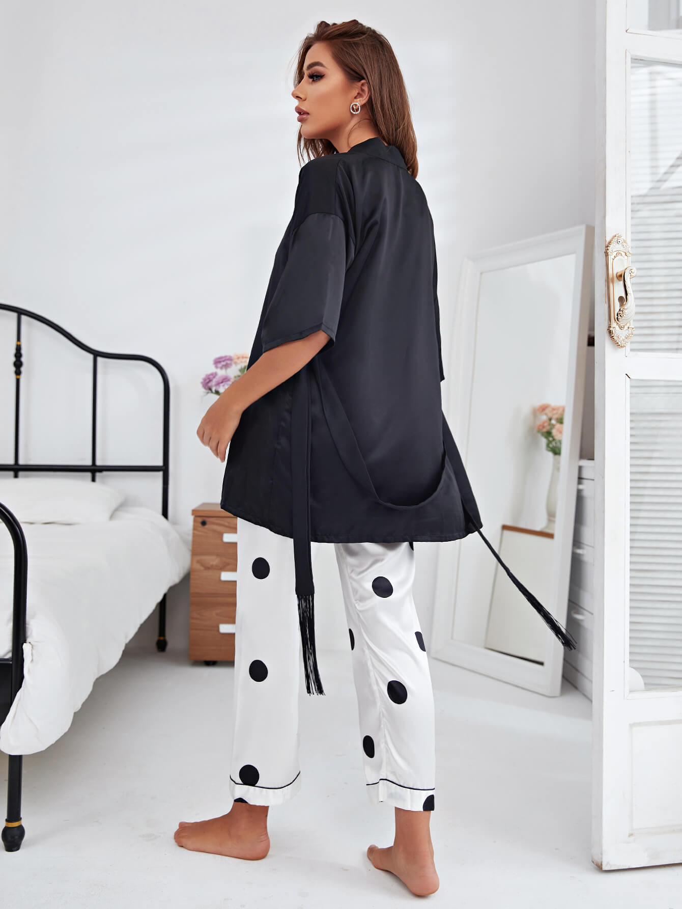 Print Bottoms Pajama Set - Quelle's BoutiQue