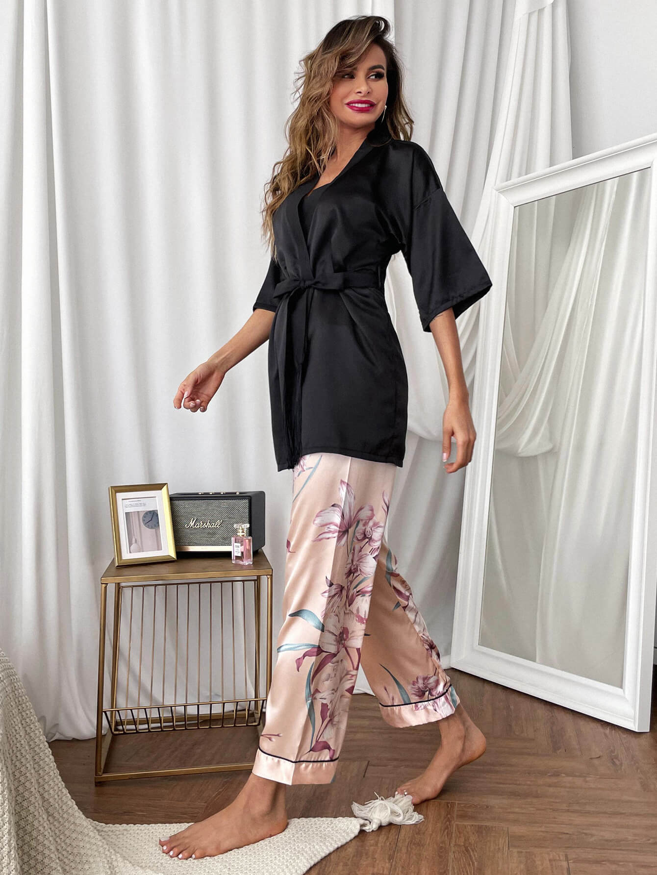 Print Bottoms Pajama Set - Quelle's BoutiQue