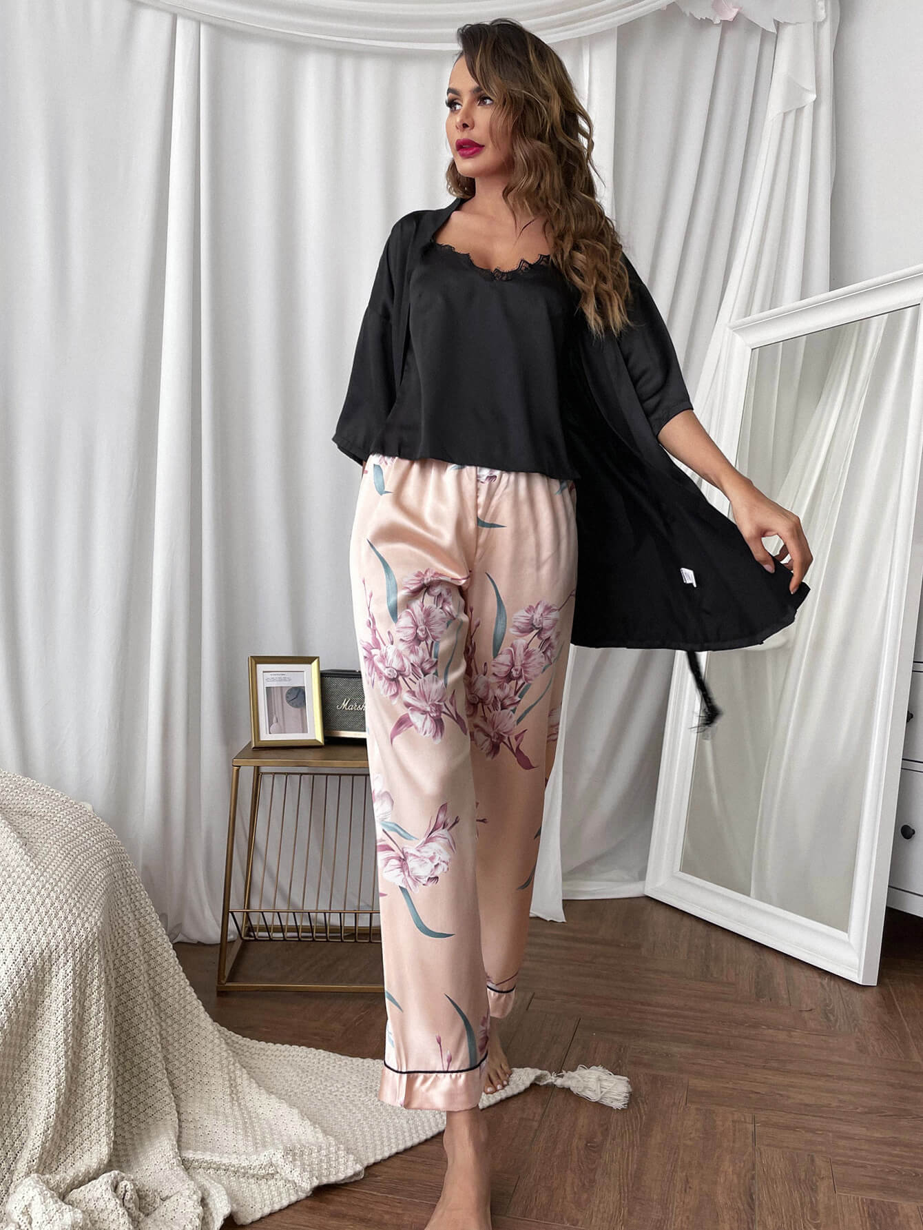 Print Bottoms Pajama Set - Quelle's BoutiQue