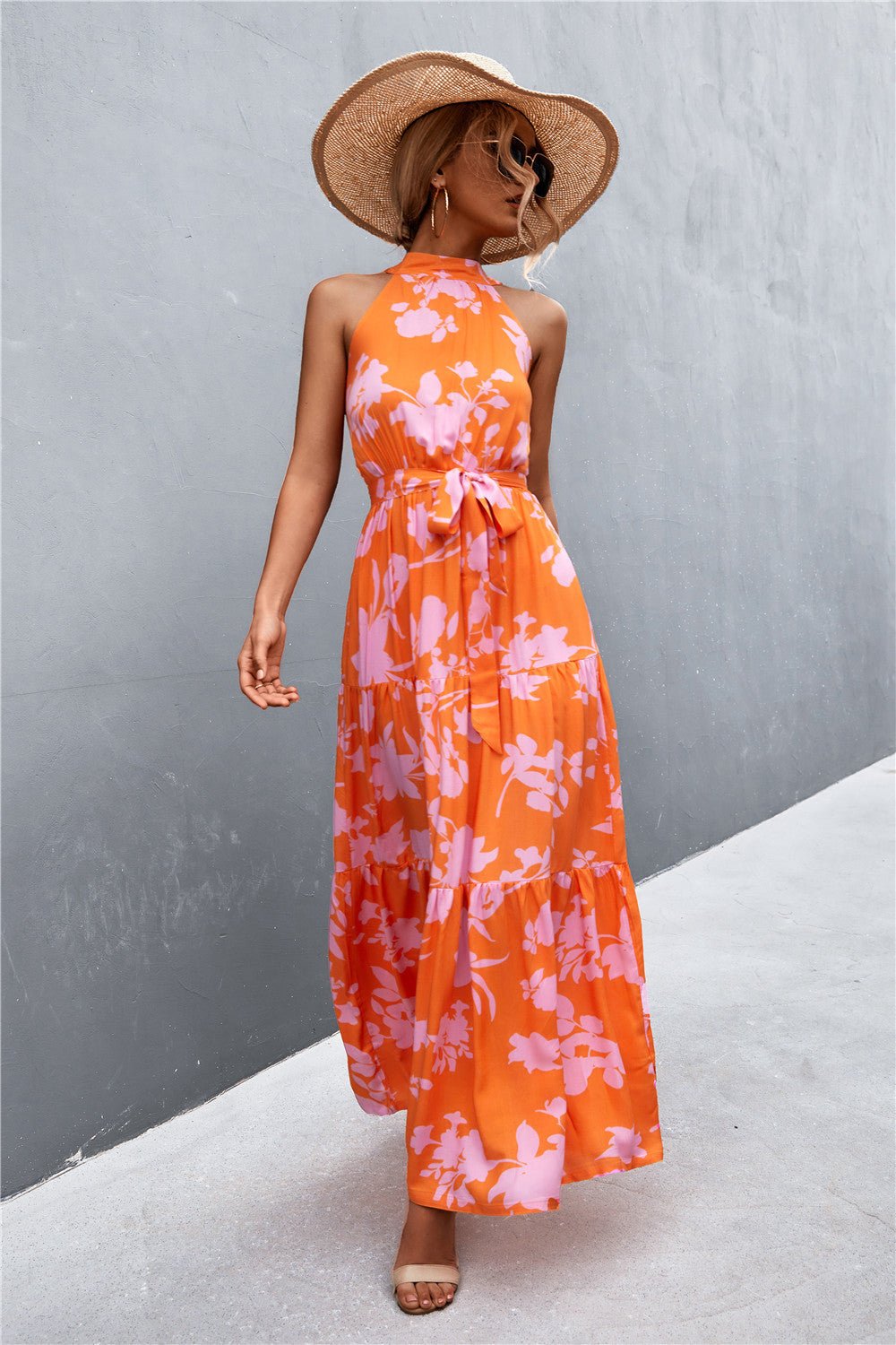 Printed Sleeveless Maxi Dress - Quelle's BoutiQue