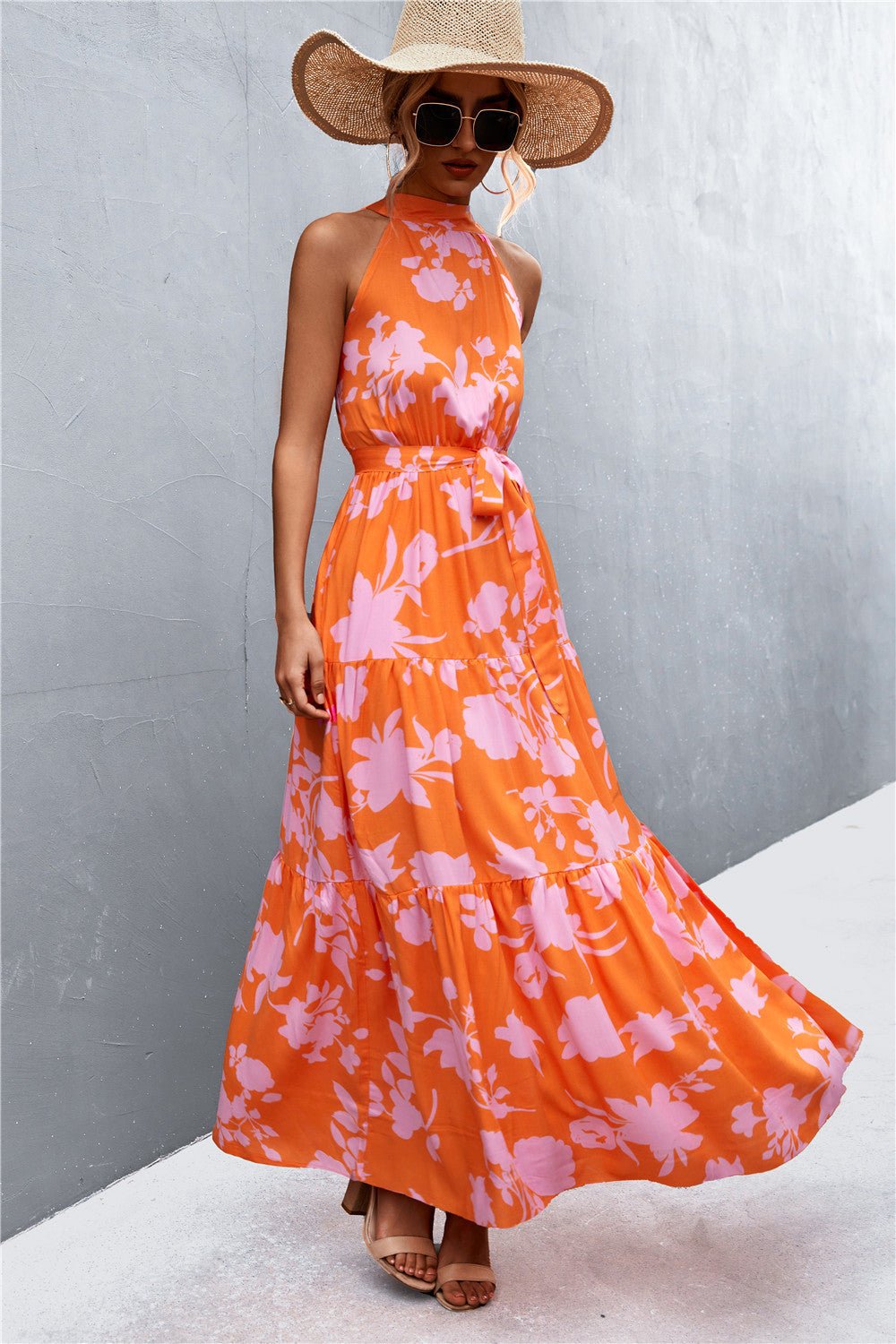Printed Sleeveless Maxi Dress - Quelle's BoutiQue