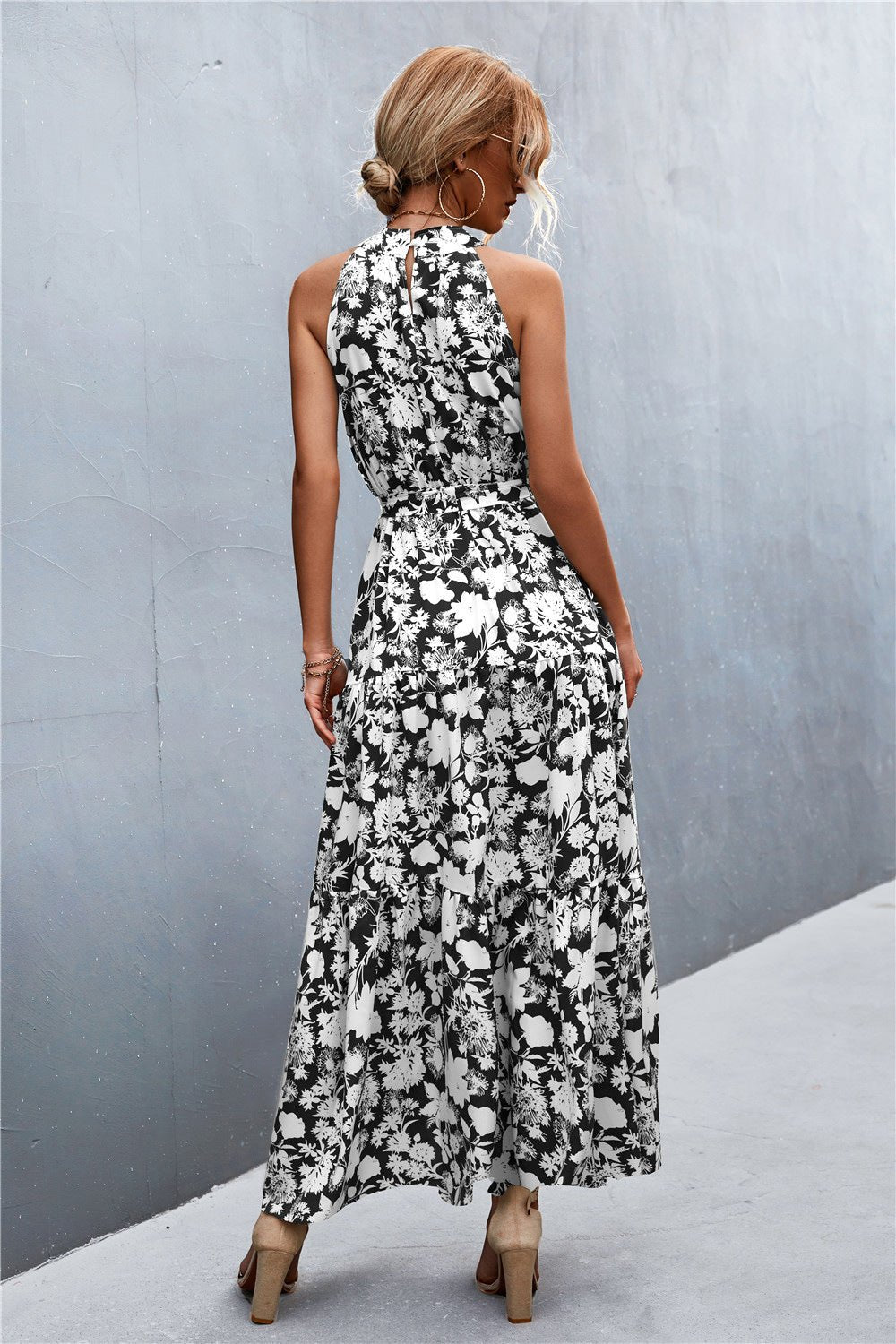 Printed Sleeveless Maxi Dress - Quelle's BoutiQue