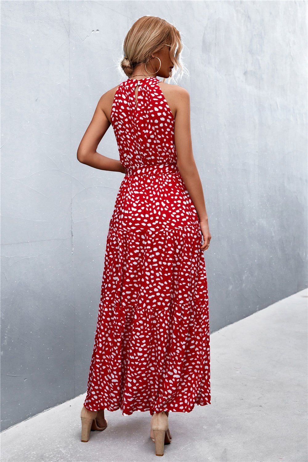 Printed Sleeveless Maxi Dress - Quelle's BoutiQue
