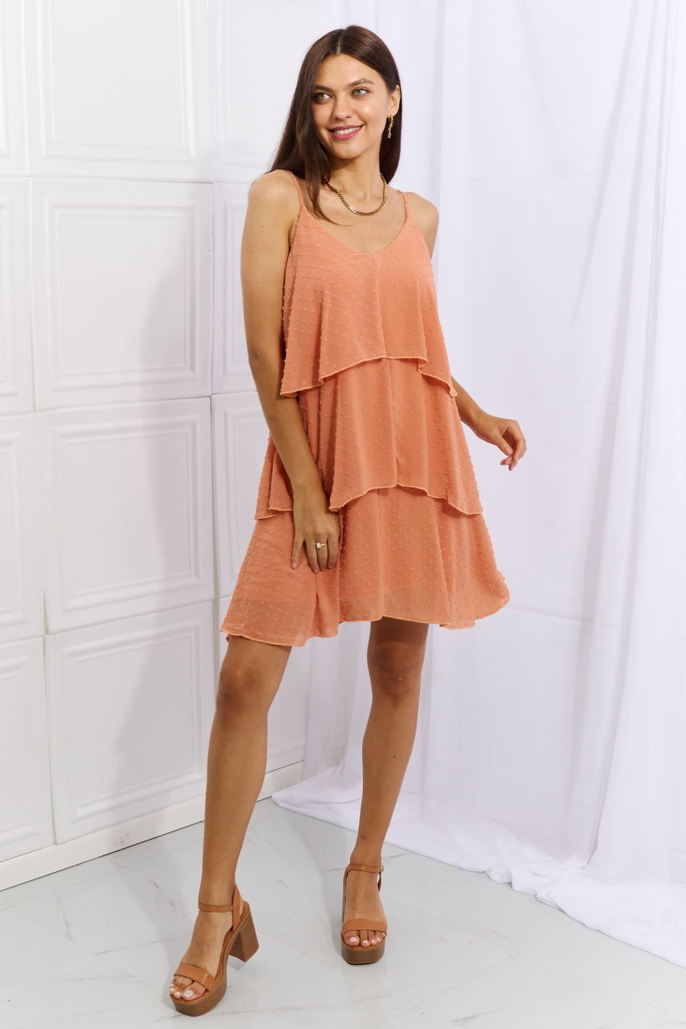 Sleeveless Tiered Cami Dress - Quelle's BoutiQue