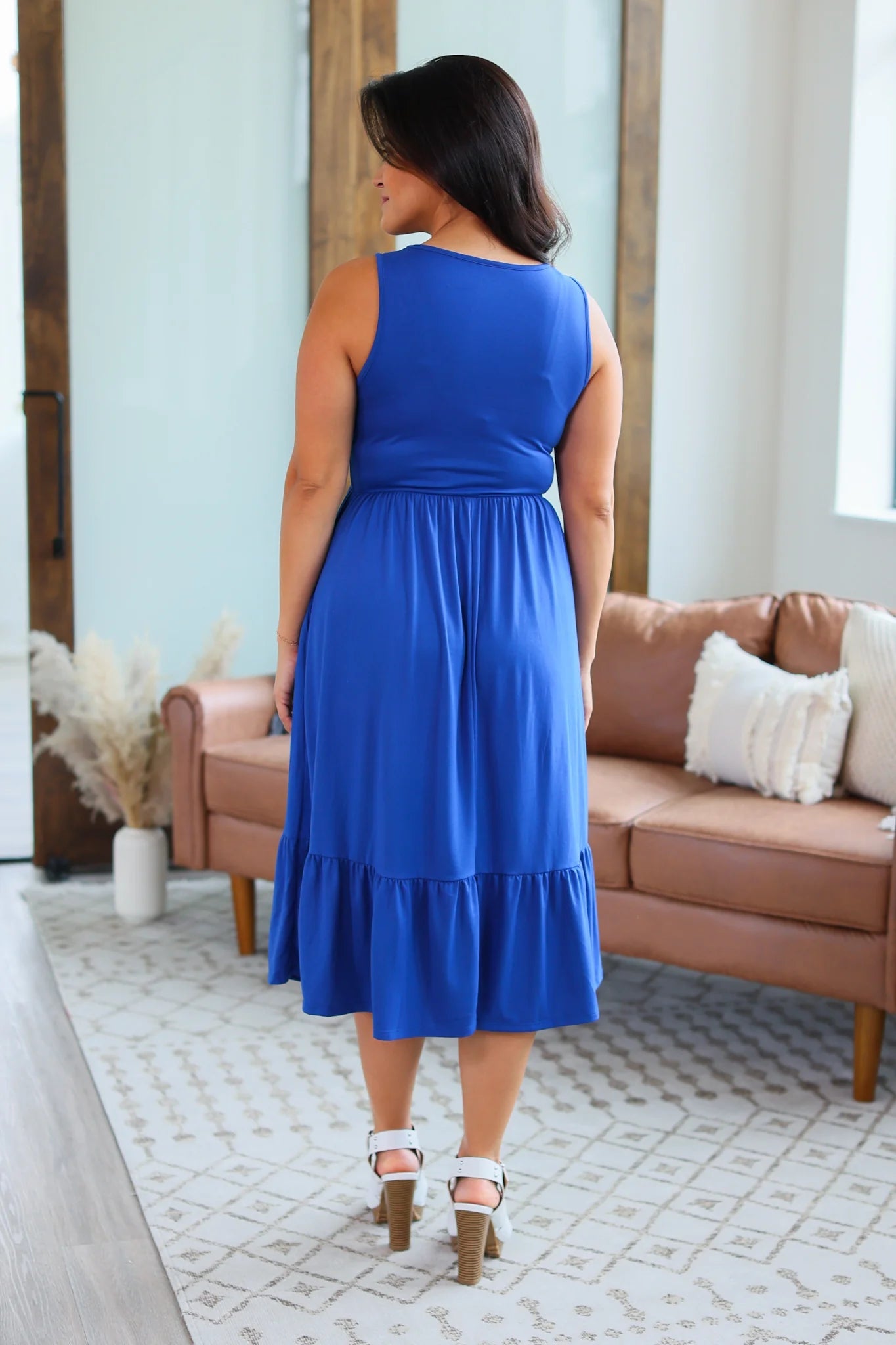 Solid Midi Tank Dress - Quelle's BoutiQue