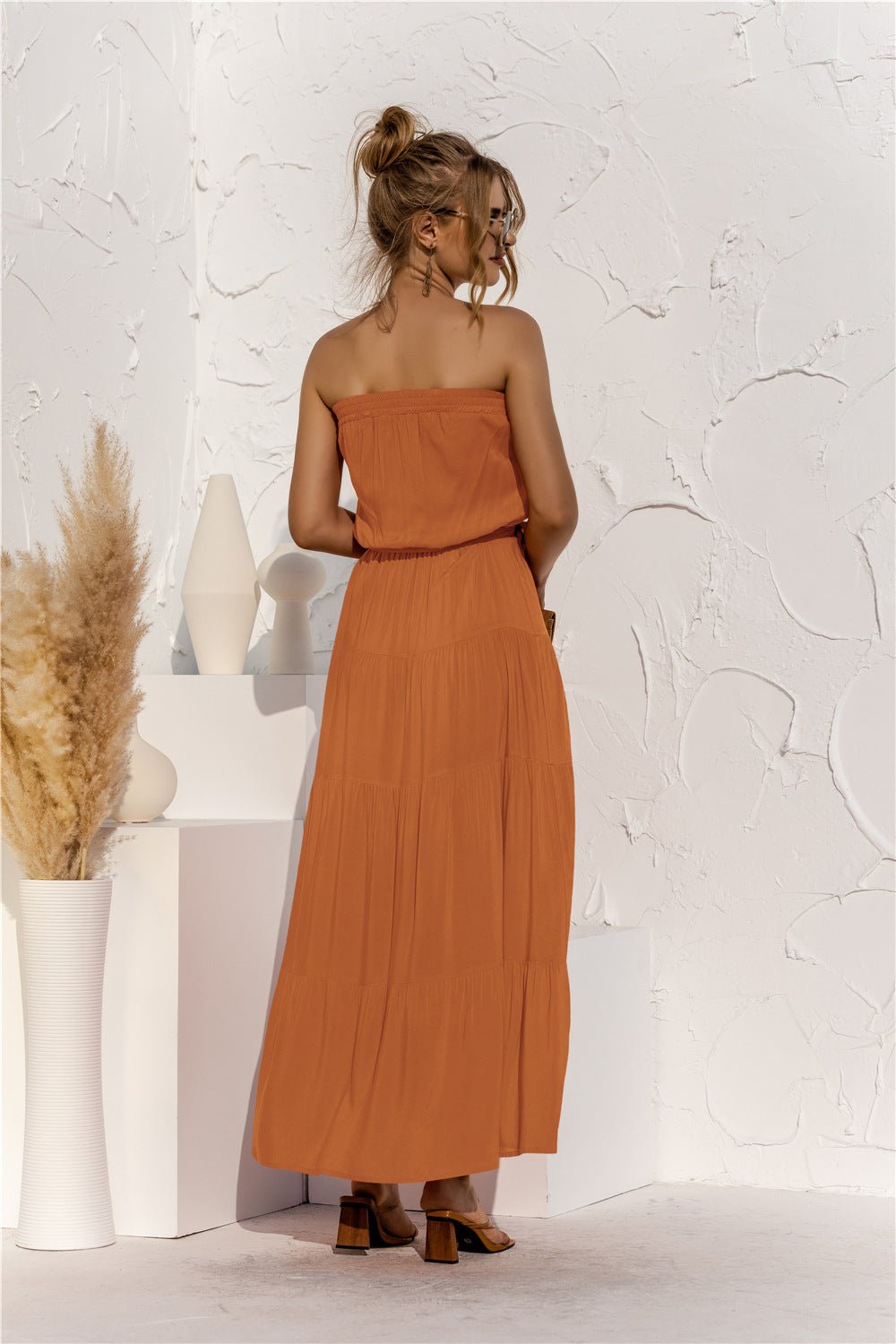Strapless Tiered Maxi Dress - Quelle's BoutiQue
