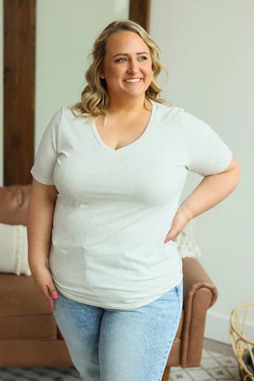 The Casual V-Neck Tee - Quelle's BoutiQue